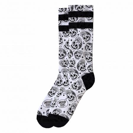 Rock - Sosete lungime medie Coolmax Skater Craniu