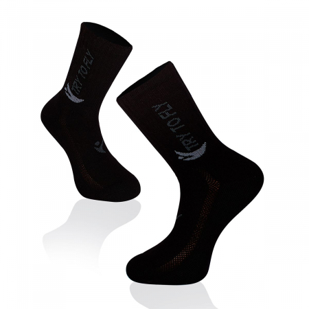 Sosete Tenis - Sosete pentru tenis Cotton Black