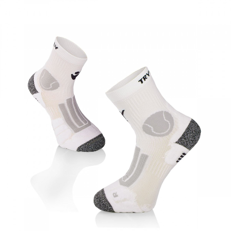 Sosete Tenis - Sosete pentru tenis Microlon White
