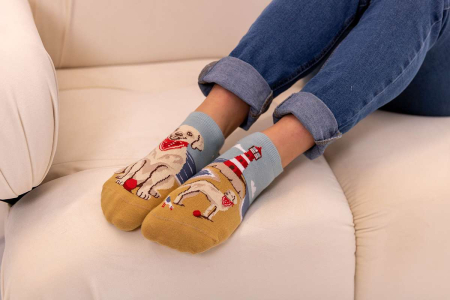 Șosete scurte bumbac Arty Socks cu Golden Retriever [3]