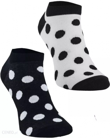Dungi, buline si romburi - Sosete scurte bumbac Black & White