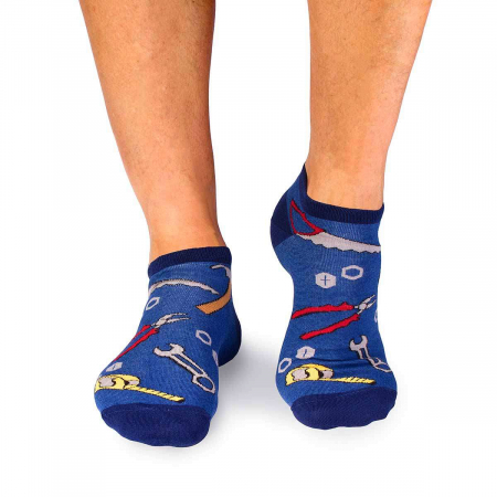 Meserii - Sosete scurte bumbac Fine Cotton Dorel Instalatorul Albastru