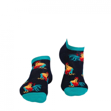 Sosete scurte bumbac organic COLOUR COTTON Rooster Sneaker NAVY [2]