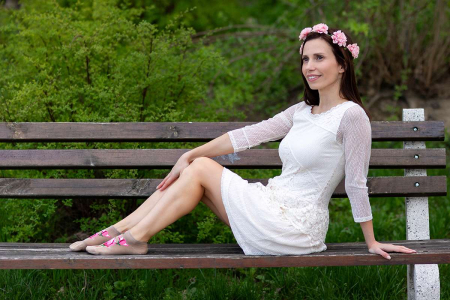 Sosete Scurte din Bambus cu Magnolie Bej [3]