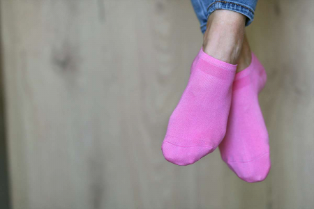 Șosete scurte din Bumbac Mercerizat roz [2]