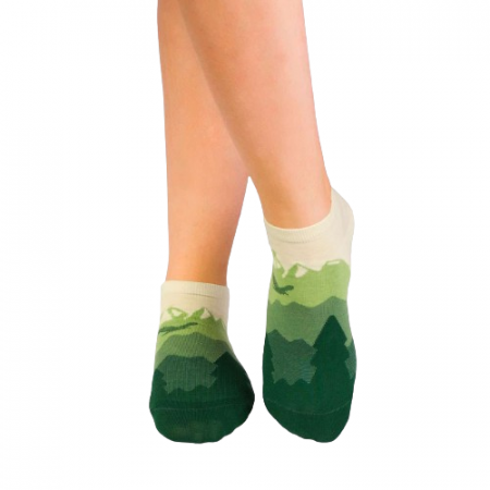 Șosete Scurte din Bumbac organic Fin Zbor Verde [3]