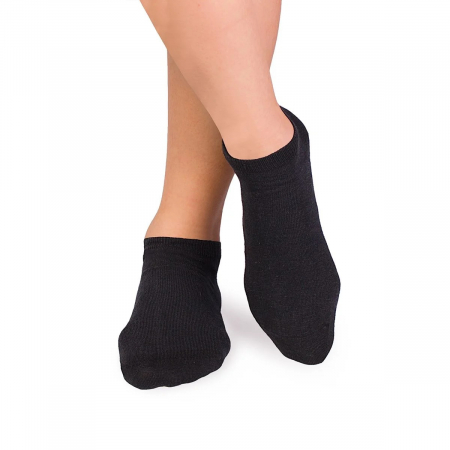 Sosete casual barbati - Sosete scurte din in si bumbac LINEN SNEAKER SOCKS Antracit