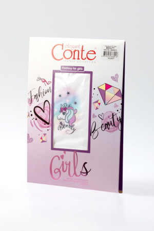 Ciorapi fete din microfibra cu model unicorn Beauty 50 Den [4]