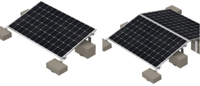 Sistem de montaj panouri fotovoltaice pe structura non invaziva