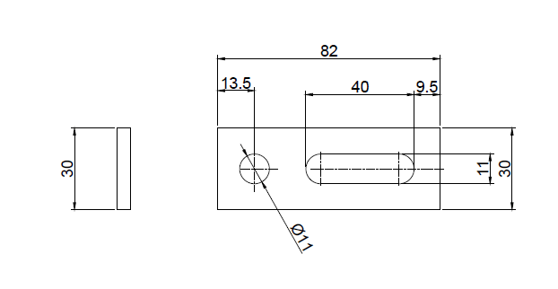 Adaptor pentru suporti din inox pentru fixare surub-profil [3]