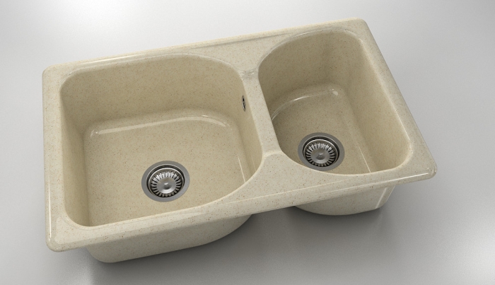 Chiuveta bucatarie cu doua cuve 80 x 49 cm [1]