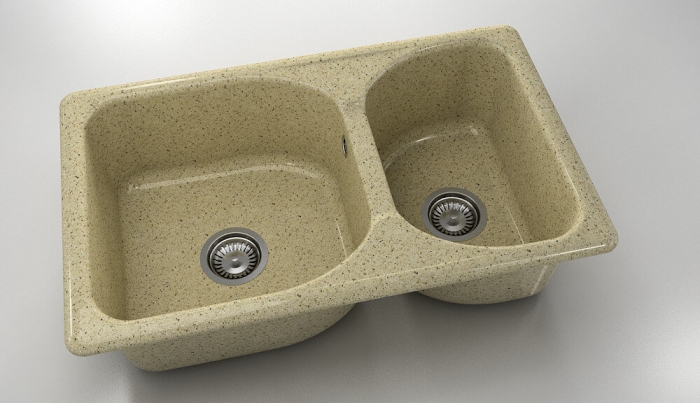 Chiuveta bucatarie cu doua cuve 80 x 49 cm [1]