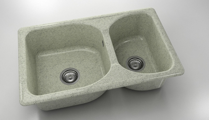 Chiuveta bucatarie cu doua cuve 80 x 49 cm [1]