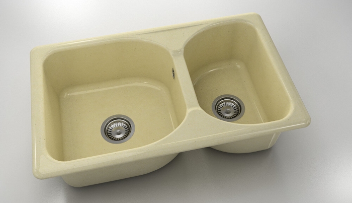 Chiuveta bucatarie cu doua cuve 80 x 49 cm [1]