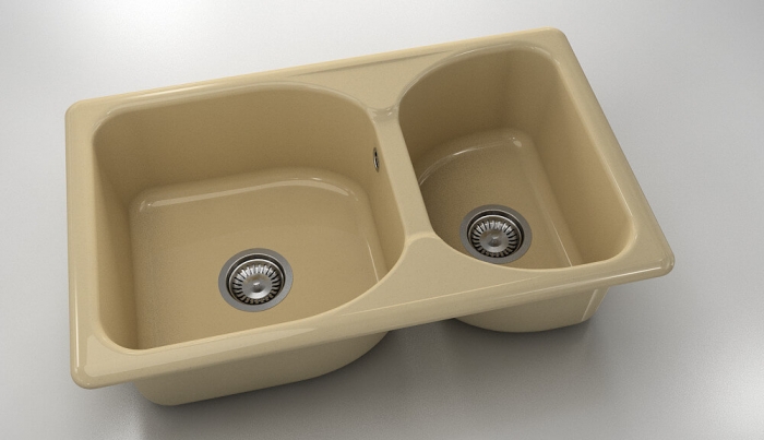 Chiuveta bucatarie cu doua cuve 80 x 49 cm [1]