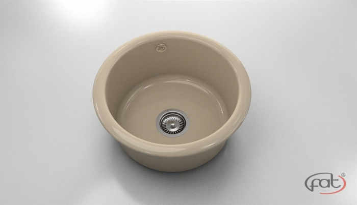 Chiuveta bucatarie rotunda  Ø49 cm montare pe blat [1]