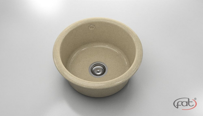Chiuveta bucatarie rotunda  Ø49 cm montare pe blat [1]
