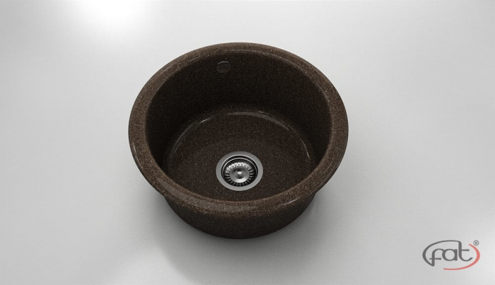 Chiuveta bucatarie rotunda  Ø49 cm montare pe blat [1]