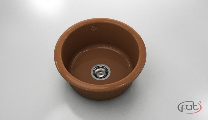 Chiuveta bucatarie rotunda  Ø49 cm montare pe blat [1]