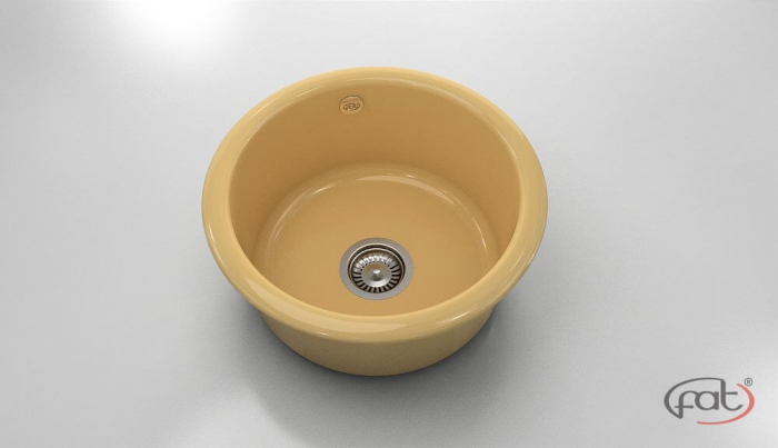 Chiuveta bucatarie rotunda  Ø49 cm montare pe blat [1]