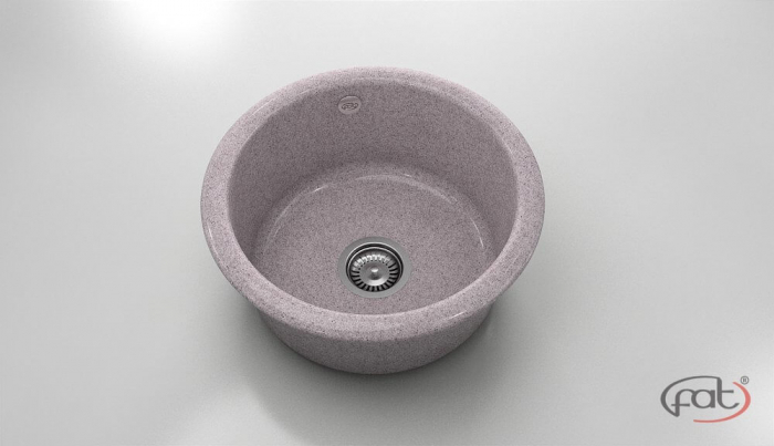 Chiuveta bucatarie rotunda  Ø49 cm montare pe blat [1]