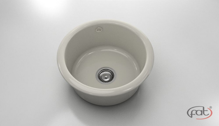 Chiuveta bucatarie rotunda  Ø49 cm montare pe blat [1]