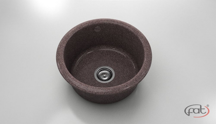 Chiuveta bucatarie rotunda  Ø49 cm montare pe blat [1]