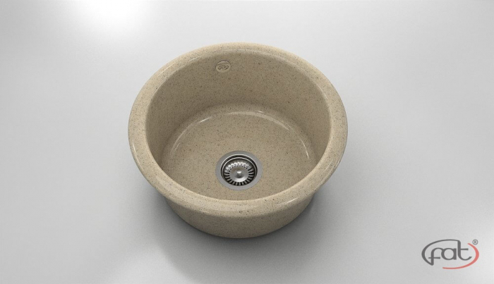 Chiuveta bucatarie rotunda  Ø49 cm montare pe blat [1]
