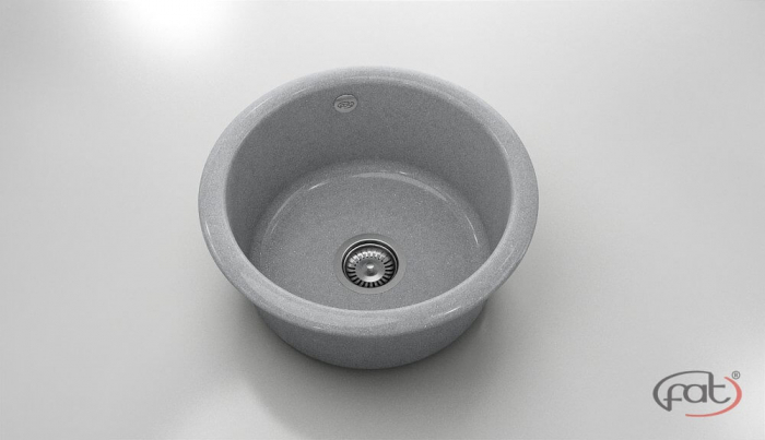 Chiuveta bucatarie rotunda  Ø49 cm montare pe blat [1]