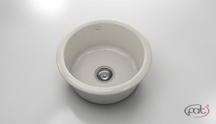 Chiuveta bucatarie rotunda  Ø49 cm montare pe blat [1]