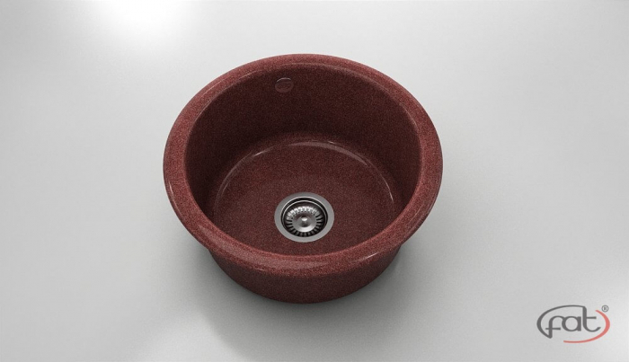 Chiuveta bucatarie rotunda  Ø49 cm montare pe blat [1]