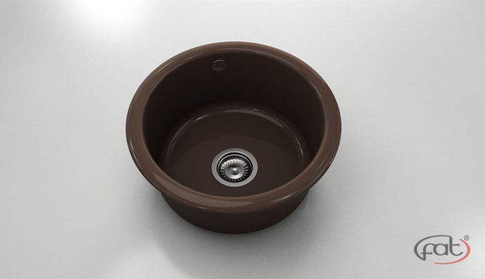 Chiuveta bucatarie rotunda  Ø49 cm montare pe blat [1]