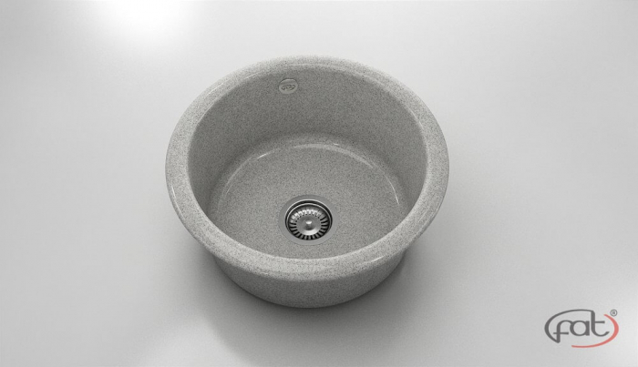 Chiuveta bucatarie rotunda  Ø49 cm montare pe blat [1]