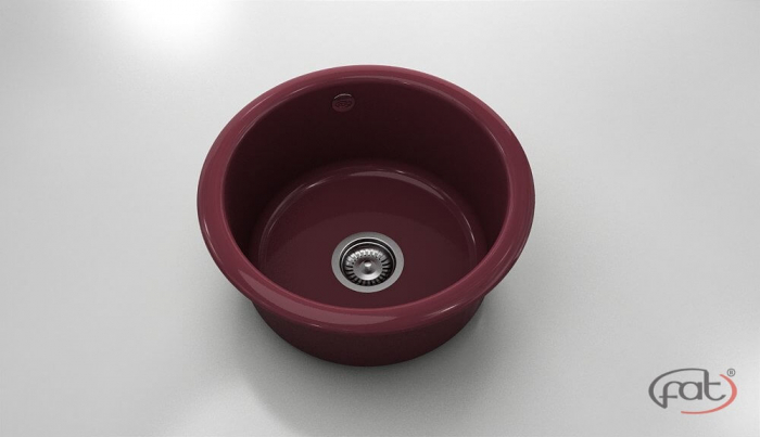 Chiuveta bucatarie rotunda  Ø49 cm montare pe blat [1]