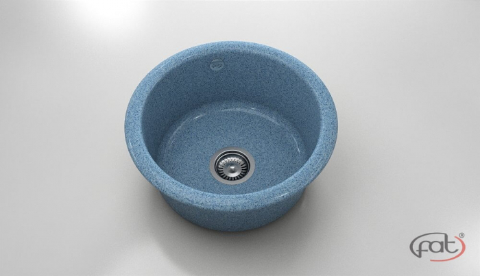 Chiuveta bucatarie rotunda  Ø49 cm montare pe blat [1]