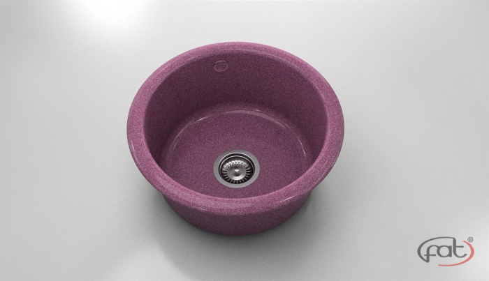 Chiuveta bucatarie rotunda  Ø49 cm montare pe blat [1]