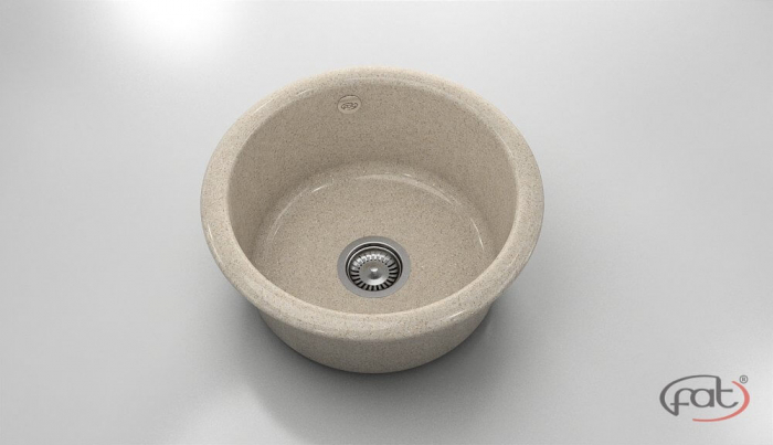Chiuveta bucatarie rotunda  Ø49 cm montare pe blat [1]