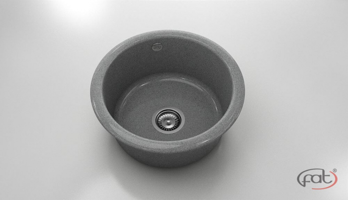 Chiuveta bucatarie rotunda  Ø49 cm montare pe blat [1]