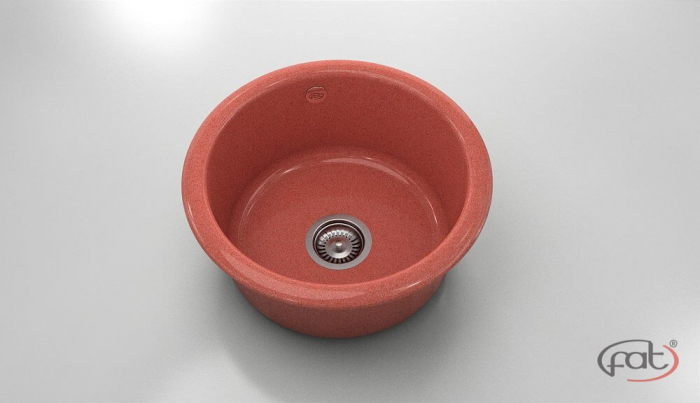 Chiuveta bucatarie rotunda  Ø49 cm montare pe blat [1]