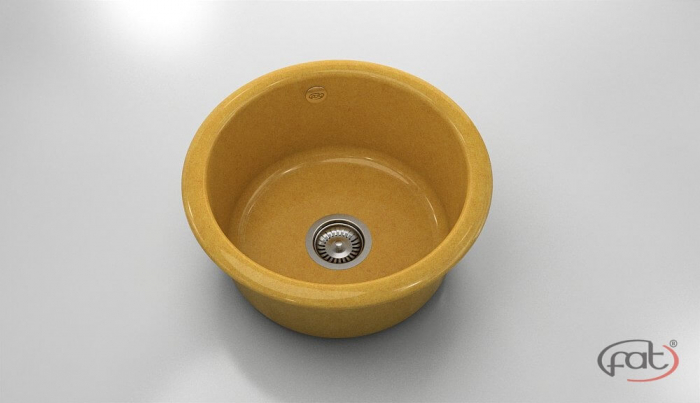 Chiuveta bucatarie rotunda  Ø49 cm montare pe blat [1]