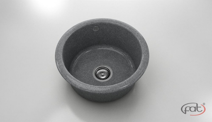 Chiuveta bucatarie rotunda  Ø49 cm montare pe blat [1]