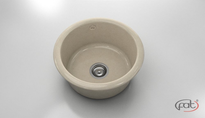 Chiuveta bucatarie rotunda  Ø49 cm montare pe blat [1]