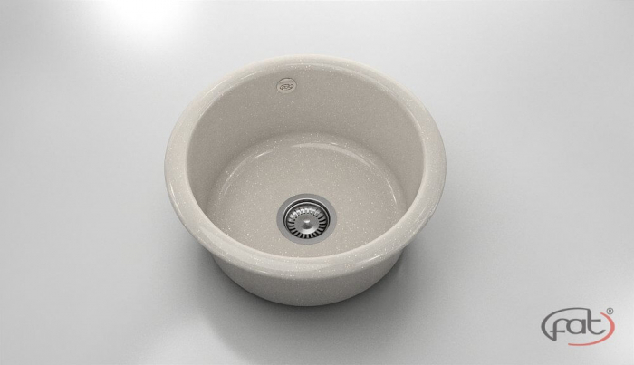 Chiuveta bucatarie rotunda  Ø49 cm montare pe blat [1]