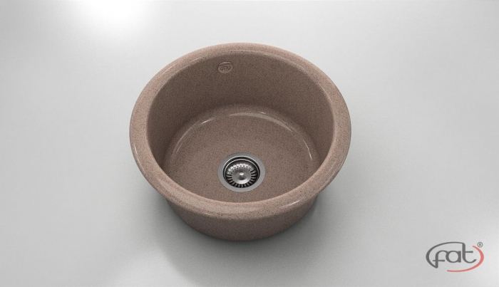Chiuveta bucatarie rotunda  Ø49 cm montare pe blat [1]