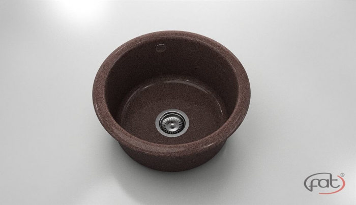 Chiuveta bucatarie rotunda  Ø49 cm montare pe blat [1]