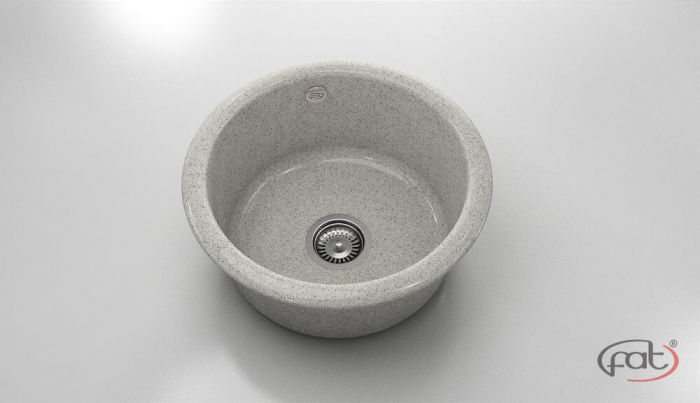 Chiuveta bucatarie rotunda  Ø49 cm montare pe blat [1]