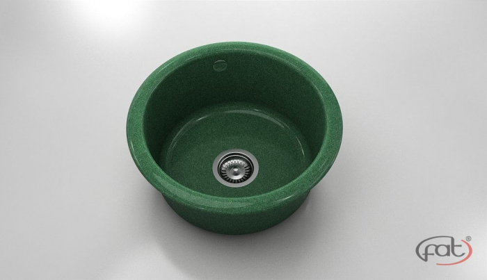 Chiuveta bucatarie rotunda  Ø49 cm montare pe blat [1]