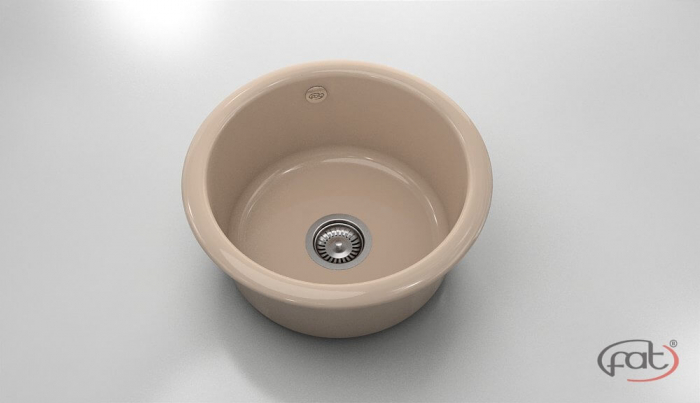 Chiuveta bucatarie rotunda  Ø49 cm montare pe blat [1]