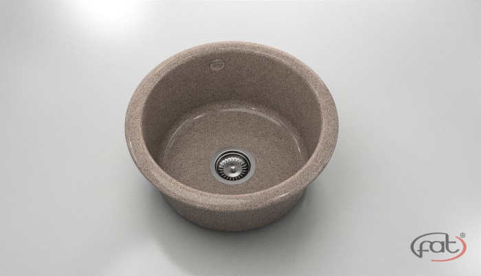 Chiuveta bucatarie rotunda  Ø49 cm montare pe blat [1]