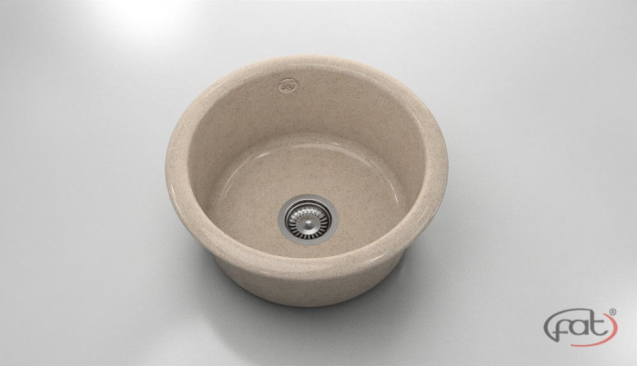 Chiuveta bucatarie rotunda  Ø49 cm montare pe blat [1]